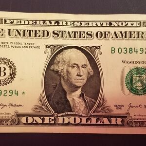 United States One Dollar Bill